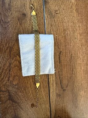 Gold Mesh Chain Bracelet -Vintage